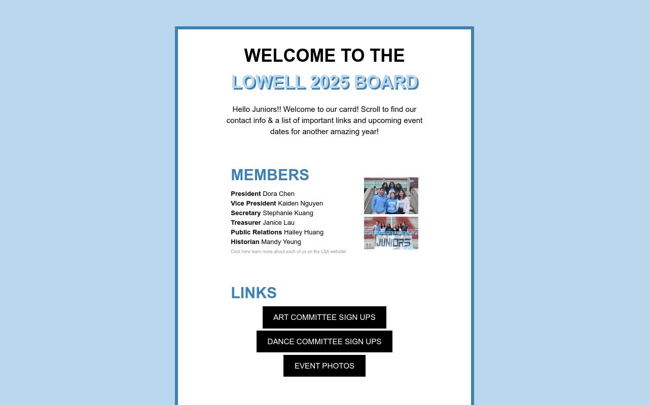 LOWELL 2025 BOARD (2324)